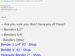 Category expands by clicking/tapping the category.