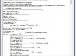 UI of Windows Script Generator for IE
