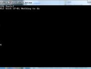 The display of a CPU status dump...also, exceptions and such