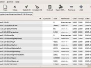 xarchive 0.1.8 with an open archive