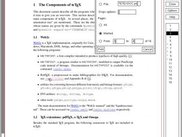 Main window with print dialog, Xaw toolkit