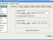 XFwall Firewall - Configuration Screen