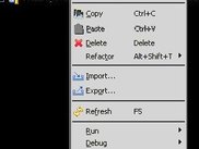 New context sensitive pop-up menu