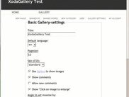 Basic settings panel version 0.2.1 (advanced settings below)