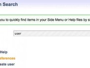 Control Panel - Action Search