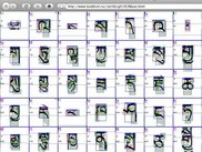 web interface base of letters