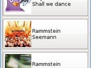 Gtk2 widget lists 5 recently played tracks