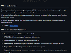 Zenario Screenshot 1