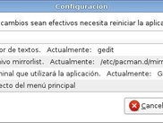 Opciones de configuracin