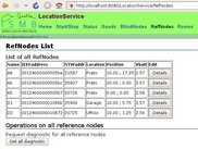 Here the web application lists all the reference nodes