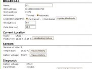 Details and configuration page of a blind node