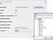 Configuring the Zipserver in the Options dialog