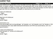 Swedish test (Fredrik Ramsberg)