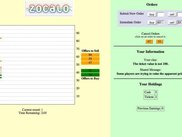 Trader's screen during an experiment