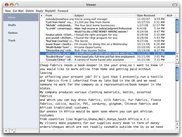 First screen shot of Zymail, under development.