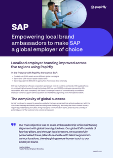 Empowering brand ambassadors for SAP
