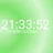 Digital clock Gradient pattern