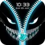 Silly Smile Screen Lock Zipper
