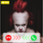 Video call from bad clown - creepy vid simulated