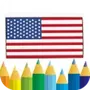 world flags - coloring book