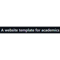 A website template for academics