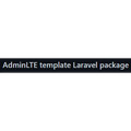 AdminLTE template Laravel package