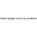 babel-plugin-react-css-modules