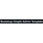 Bootstrap Simple Admin Template