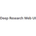Deep Research Web UI