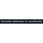 Geocode addresses to coordinates