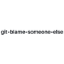 Git Blame Someone Else