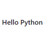 Hello Python