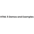 HTML5 Demos and Examples
