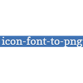 Icon Font to PNG