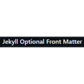 Jekyll Optional Front Matter