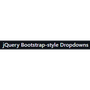 jQuery Bootstrap-style Dropdowns