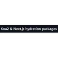 Koa2 & Next.js hydration packages