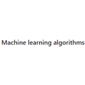 Machine learning algorithms