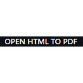 Open HTML to PDF