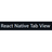 React Native Tab View