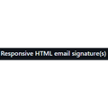 Responsive HTML email signature(s)