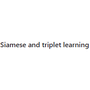 Siamese and triplet learning