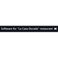 Software for "La Casa Dorada" restaurant