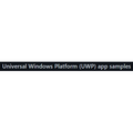 Universal Windows Platform app samples