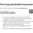Corporate Bullshit Generator