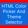 HTML Color Picker And Theme Selector