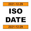 ISO date header footer LibreOffice Calc