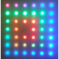 LED-Matrix with WS2812B RGB LEDs