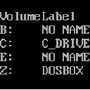 VOL or LV (LISTVOLUMES) for (Free) DOS