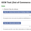 OCW Test - Out of Commerce Works